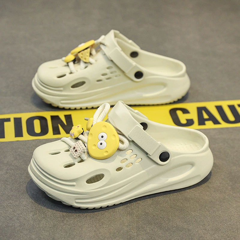 Детские сандалии Летние нескользящие туфли на толстой подошве EVA Baotou пещерные туфли