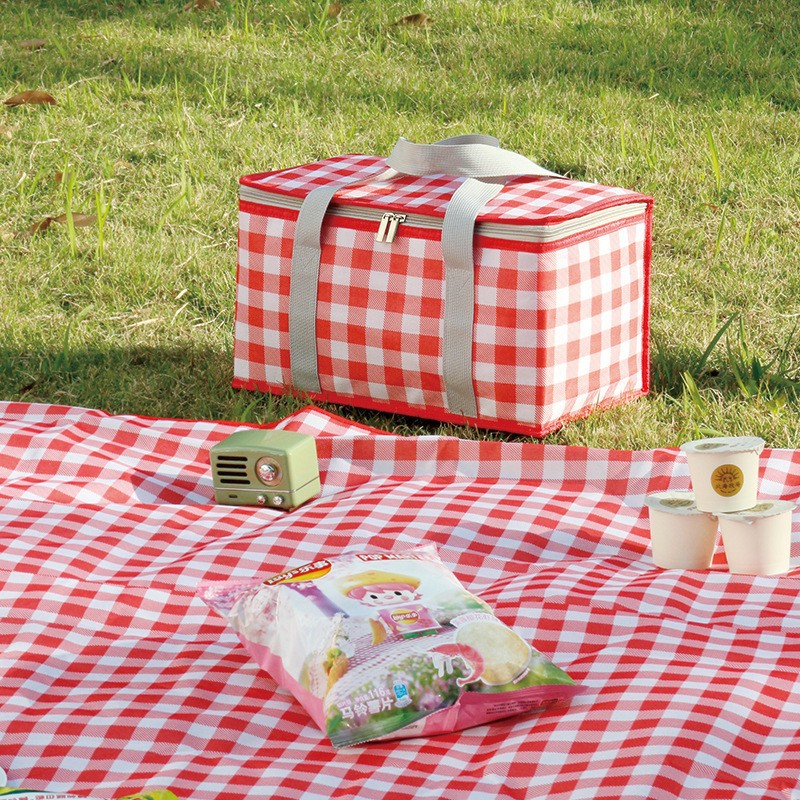 户外野餐垫 露营大容量野餐包 旅行野餐包 手提便当包 保温包A