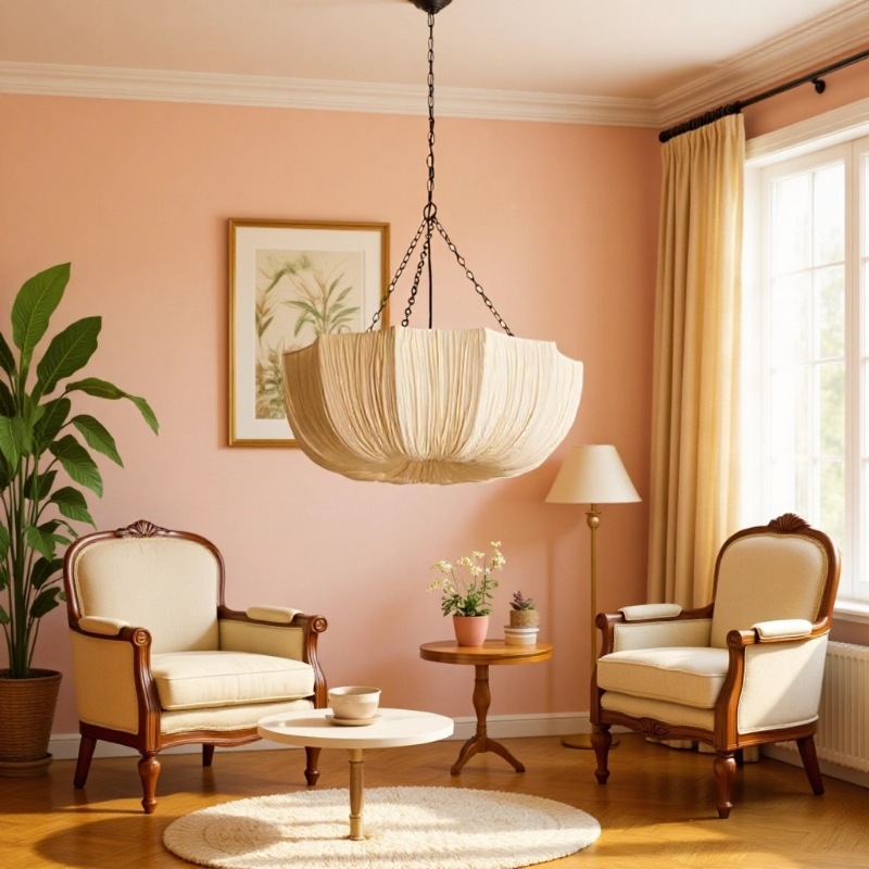 侘风布吊灯客厅法式古风餐厅高级卧室蜡烛复古南洋民宿灯具家居