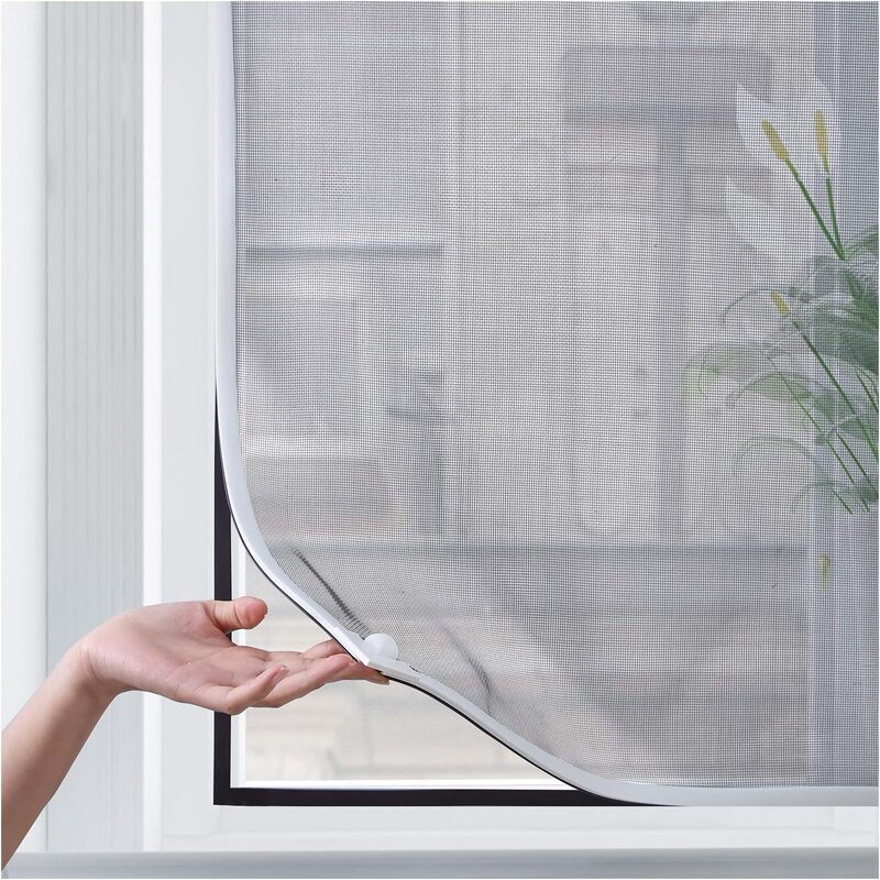 Amazon Explosions Adjustable Magnetic Screen Window Door Screen Mesh Curtain Anti-mosquito and Dust-proof Handmade DIY Screen