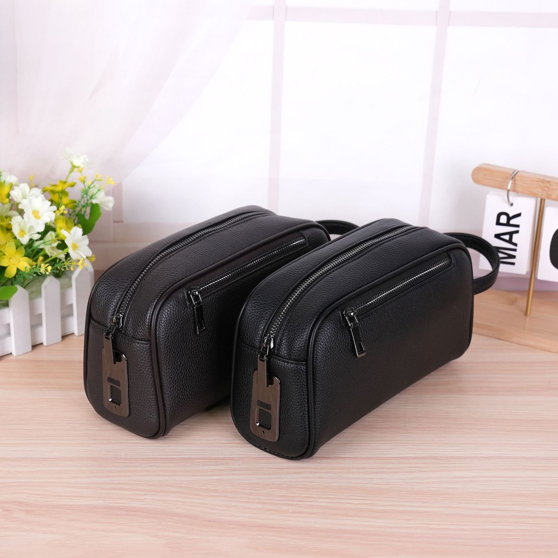 Men's Clutch Bag With Combination Lock And Multi Pocket Design_voghion.com