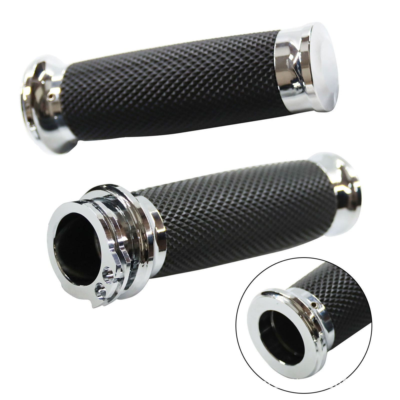 Harley Motorcycle Universal Cnc Aluminum Handlebar Lock Anti-Slip Handlebar Grip Motorcycle Waterproof Handlebar Glue