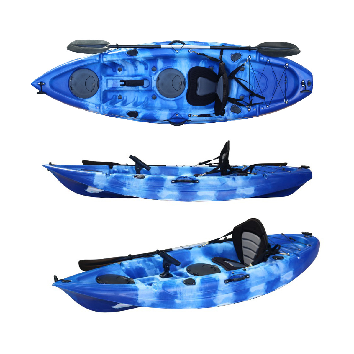 Kayak Platform Boat Canoe Single Platform Boat Plastic Fishing Hard Boat Club Park Scenic Area