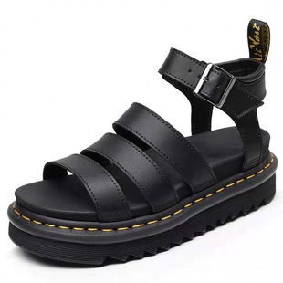Amazon Foreign Trade 2023 Summer New Women's Roman Sandals Open Toe Beach Shoes Women's Thick Sole Fish Toe Sandals