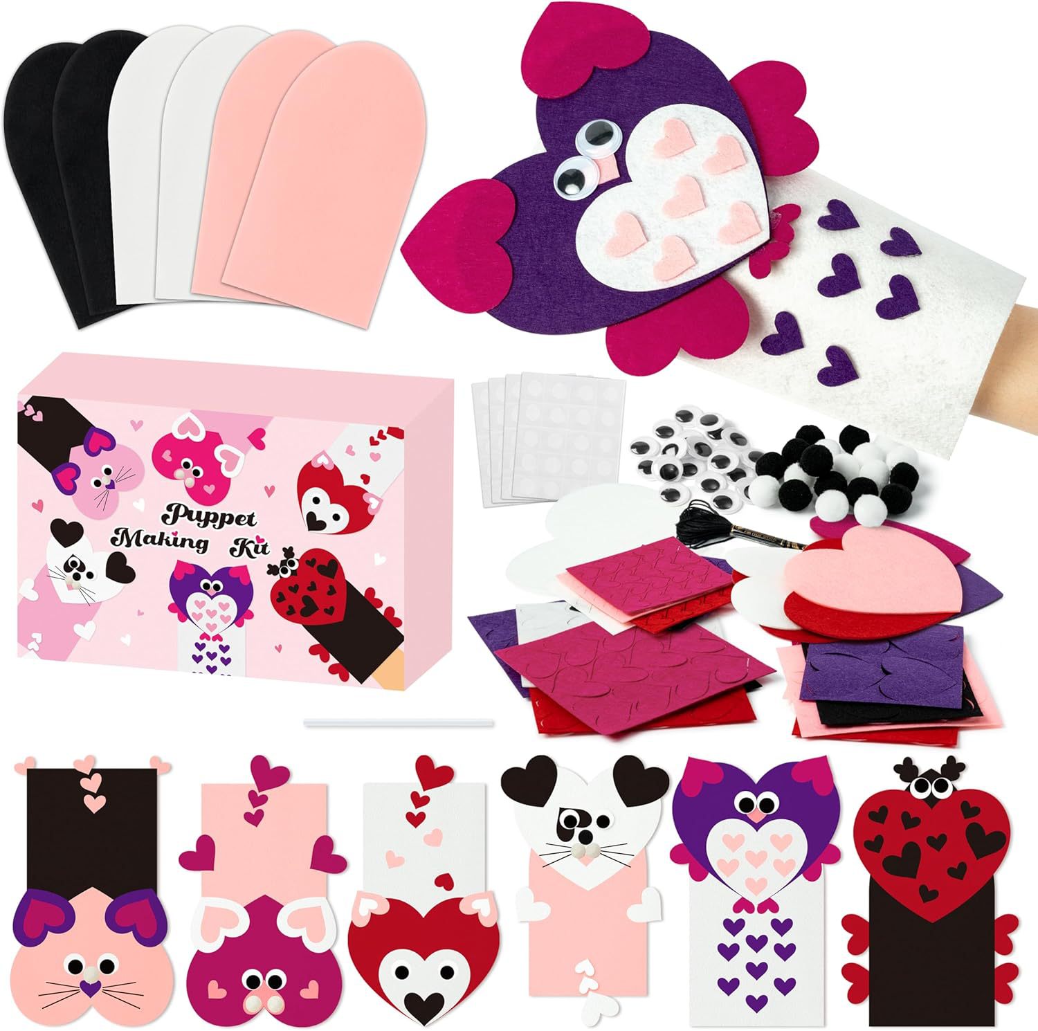 DIY children's handmade material bag felt craft supplies role-playing hand doll toy game suit