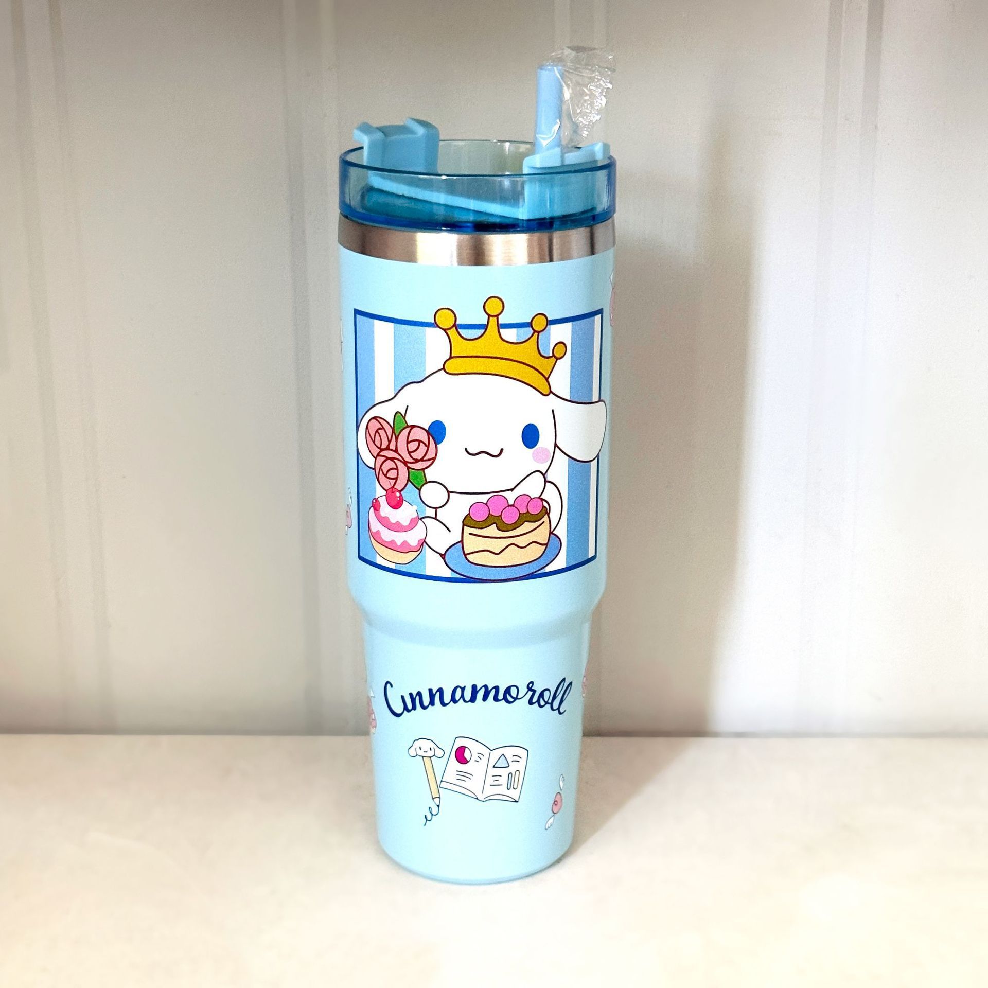 Taza de hielo de patrón de dibujos animados de anime transfronterizo Taza de coche de 30oz Taza de café de aislamiento al vacío de acero inoxidable 304
