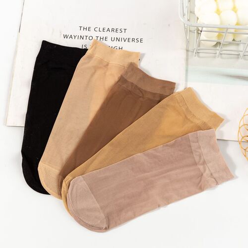 Facial mask steel stockings, spring and summer women's short stockings that are not easy to snag, super elastic and super soft velvet socks wholesale
