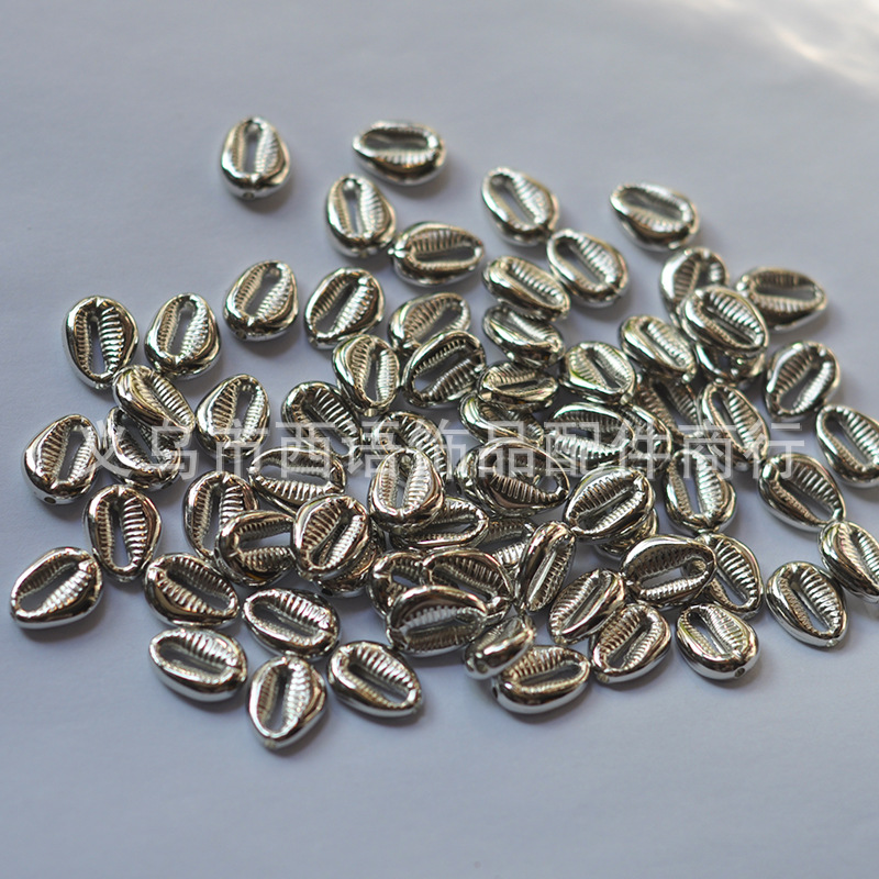 Perla perforada conchas de perla acrílico labios cosidos ropa de baño material de encaje perlas