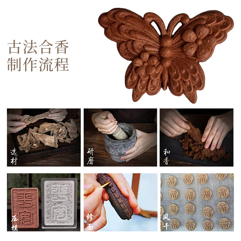 新しい中国式の合香の蝶のブローチの精巧な古法のファッションのピンの手作りのデザイン感の胸の花の服はボタンを飾ります。|undefined