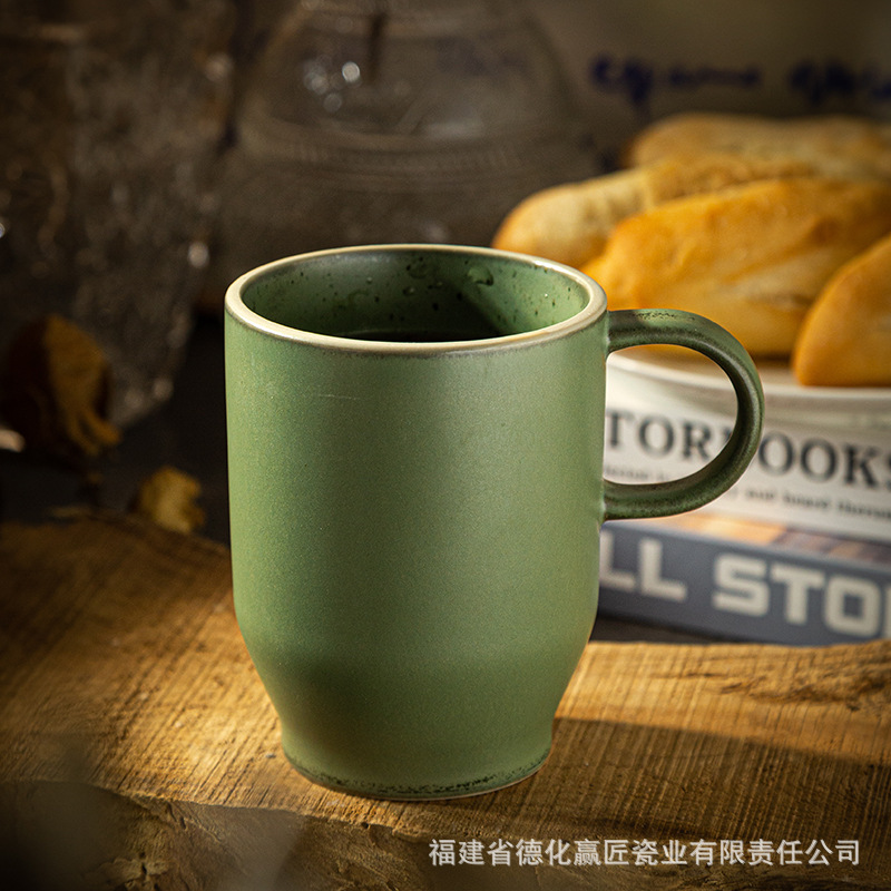 Cerámica transfronteriza 2023 nueva taza de lujo ligera de gama alta set de taza de té de la tarde de alto valor de marca de latte