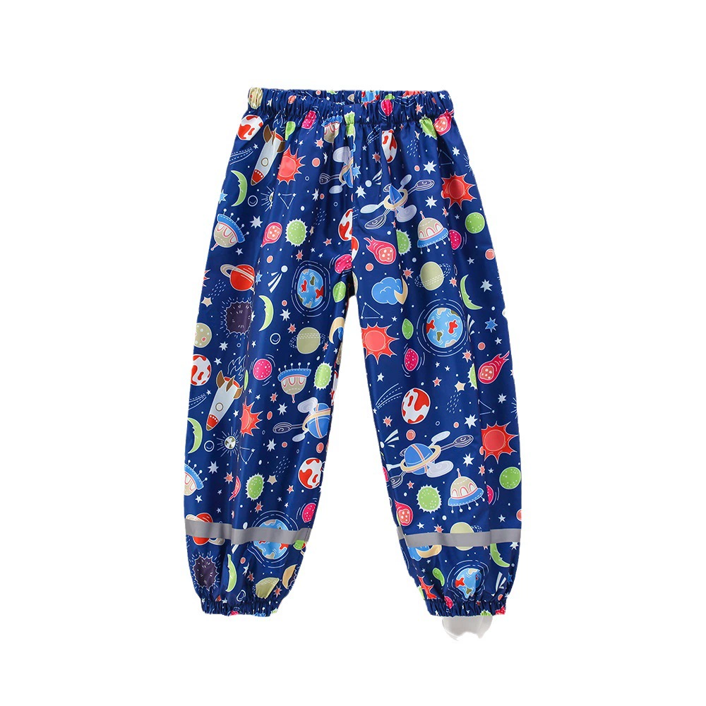Children's thin trousers for early age, light and thin waterproof raincoat