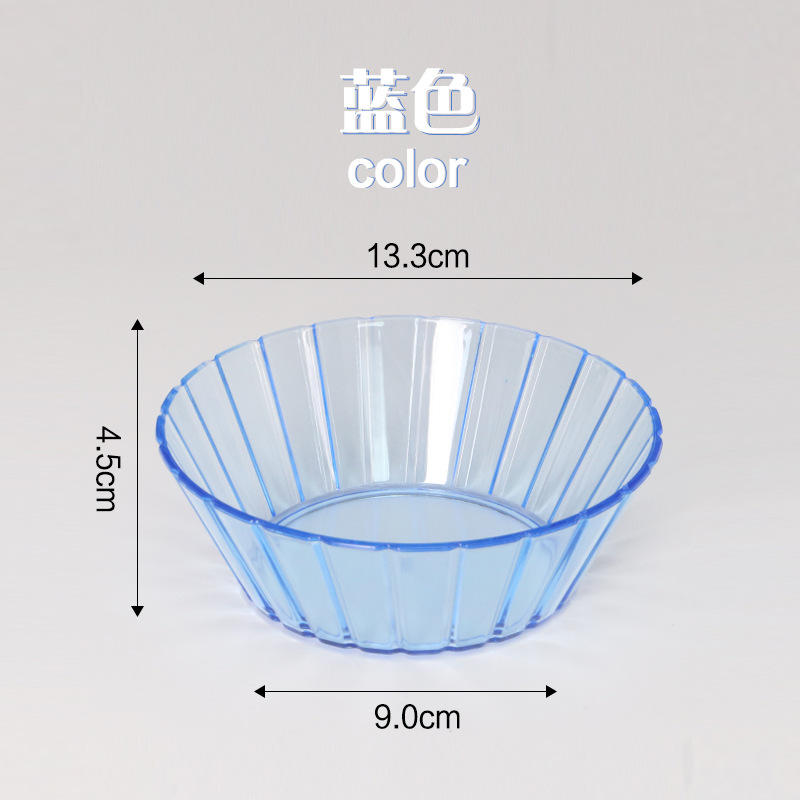 Nuevo plato de fruta acrílico plato de fruta bar KTV Casa de Té banquete de boda plato de caramelo cuadrado a rayas plato de aperitivos