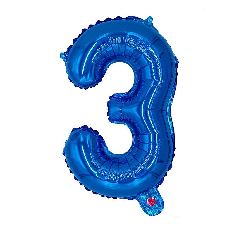 Transfronterizo inswind 16 pulgadas globo de aluminio digital verde blanco azul Año Nuevo letras de Año Nuevo pequeño globo digital