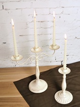 欧式复古做旧铁艺烛台摆件生日宴会婚礼餐桌浪漫烛光晚餐拍摄道具