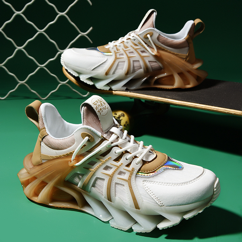Modas clásicas de cuatro estaciones Blade Running Shoes de alta resistencia al desgaste, zapatos de correr de hombre respirables
