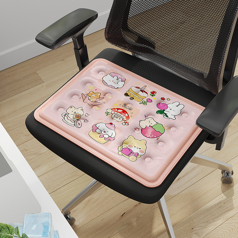 Ven a la foto cojín de hielo de verano personalizado cojín de asiento oficina transpirable cojín de agua de verano enfriamiento dormitorio de estudiantes cojín de trasero frío