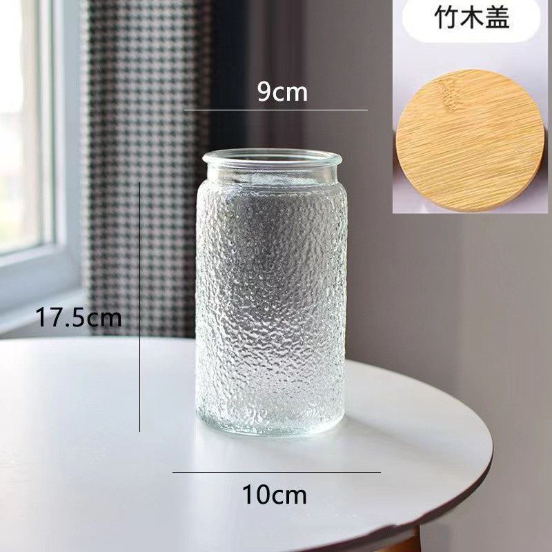 雕花海棠玻璃密封储物罐厨房家用干果零食大容量收纳喜糖罐食品级|undefined