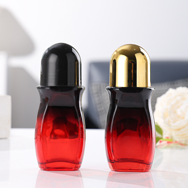 50ml大滚珠精油瓶子30ml香水滚珠瓶玻璃化妆品分装空瓶现货批发