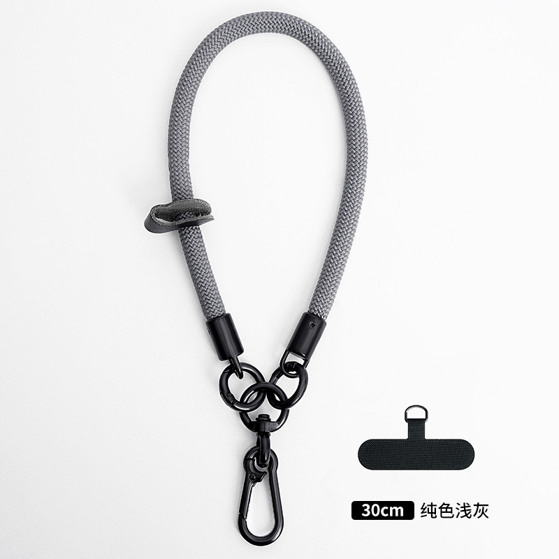 Cordón de teléfono móvil al por mayor crossbody ajustable avanzado Halter muñeca tejida Sling back clip caja del teléfono móvil correa de cordón