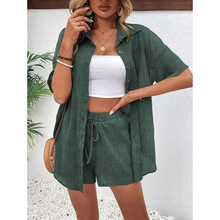 O 93022 Vintage cardigan shorts set ���������׿羳����ͨ