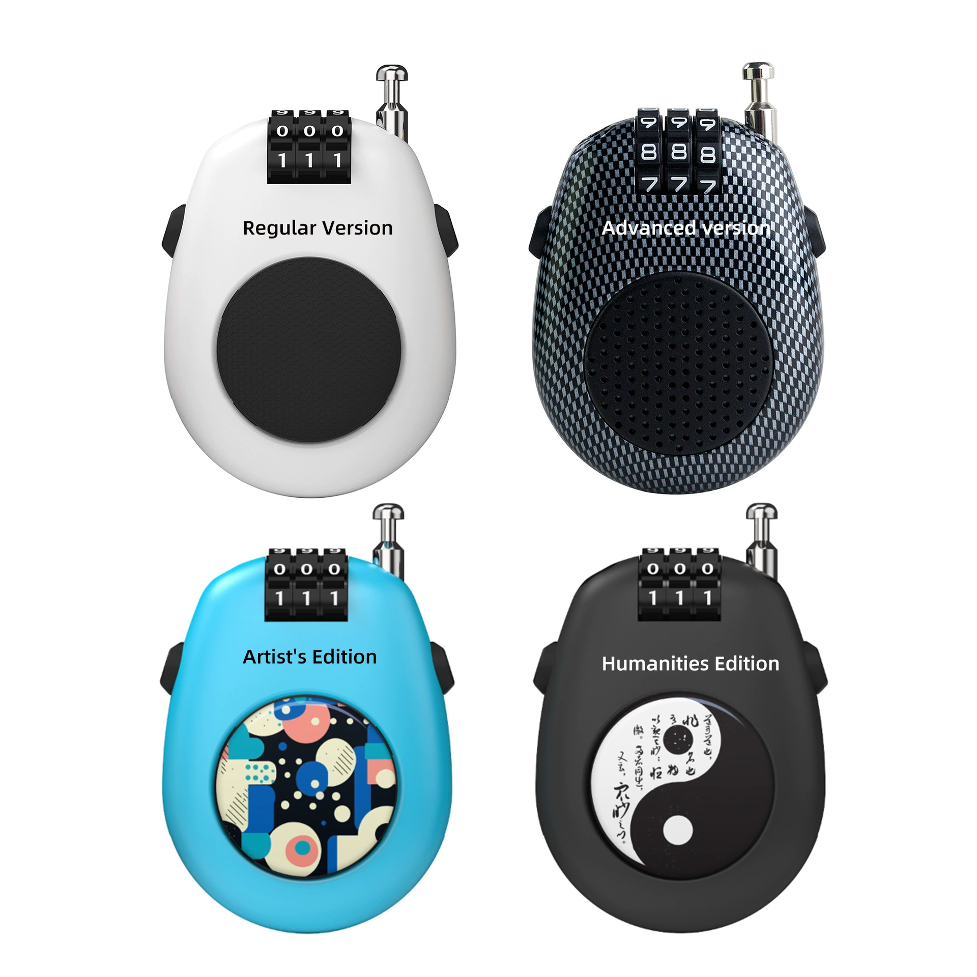 P40 Multi-version Ruyi lock steel rope steel cable password lock travel box car clothes sled motorcycle helmet lock door lock