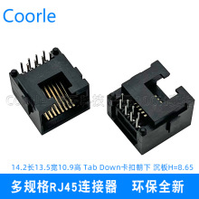 ����ʽ��̫�WRJ45ĸ�����ϸ�8.65 RJ45ˮ���^���ӾW���ӿ�H=10.9