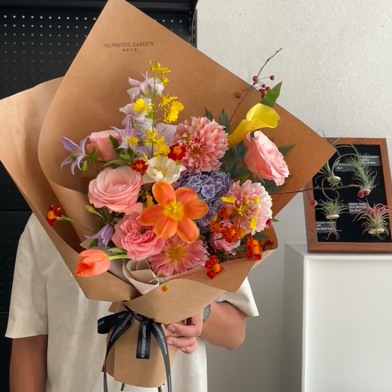 包花纸180克加厚硬卡纸高韧性造型纸鲜花花束包装纸花艺材料批发|undefined
