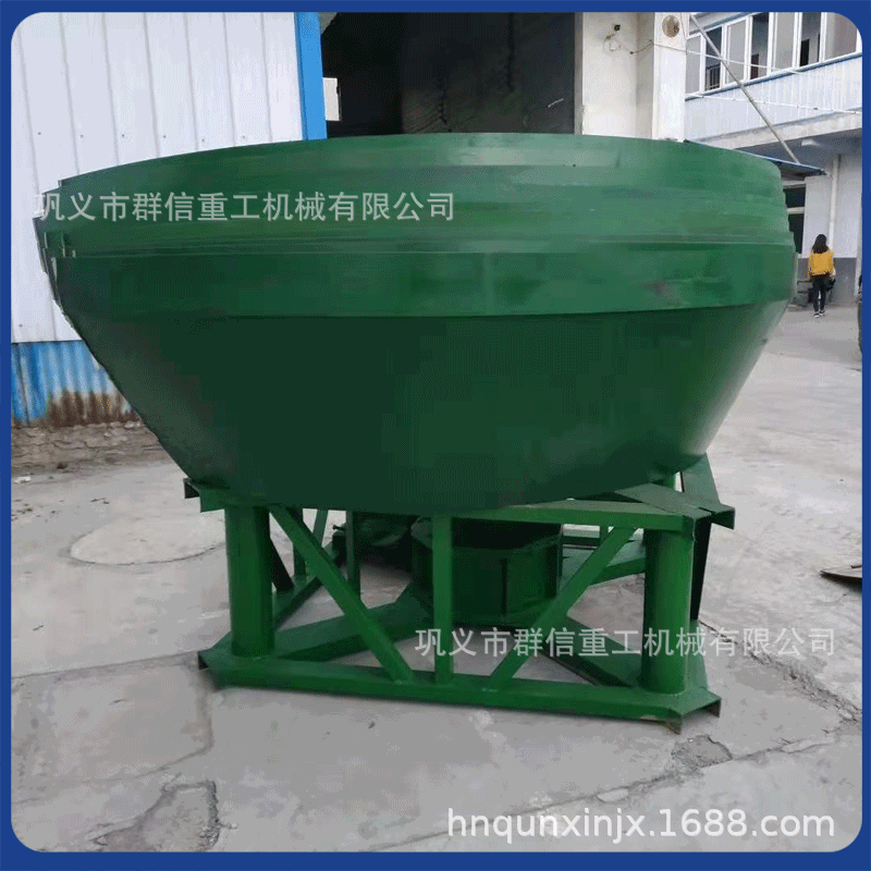 三磙湿碾机研磨机选矿金银矿粉自浮式碾金机小型双轮湿碾机