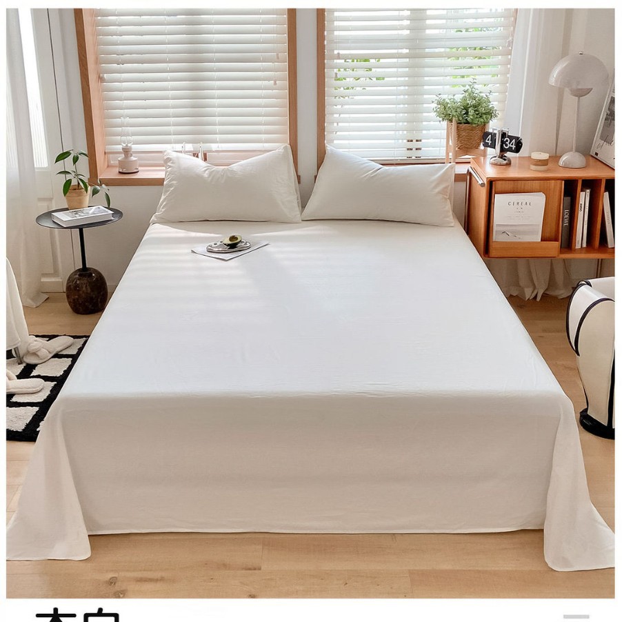Una sábana de algodón de clase, una sola pieza, 100 edredones de algodón, funda de almohada, traje de tres piezas, dormitorio de estudiantes, individual 2025, nuevo verano