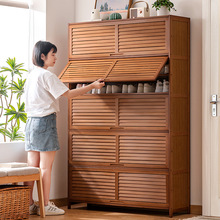 多层鞋柜门口一体鞋架子多功能大容量落地鞋架出租屋入户收纳轻奢