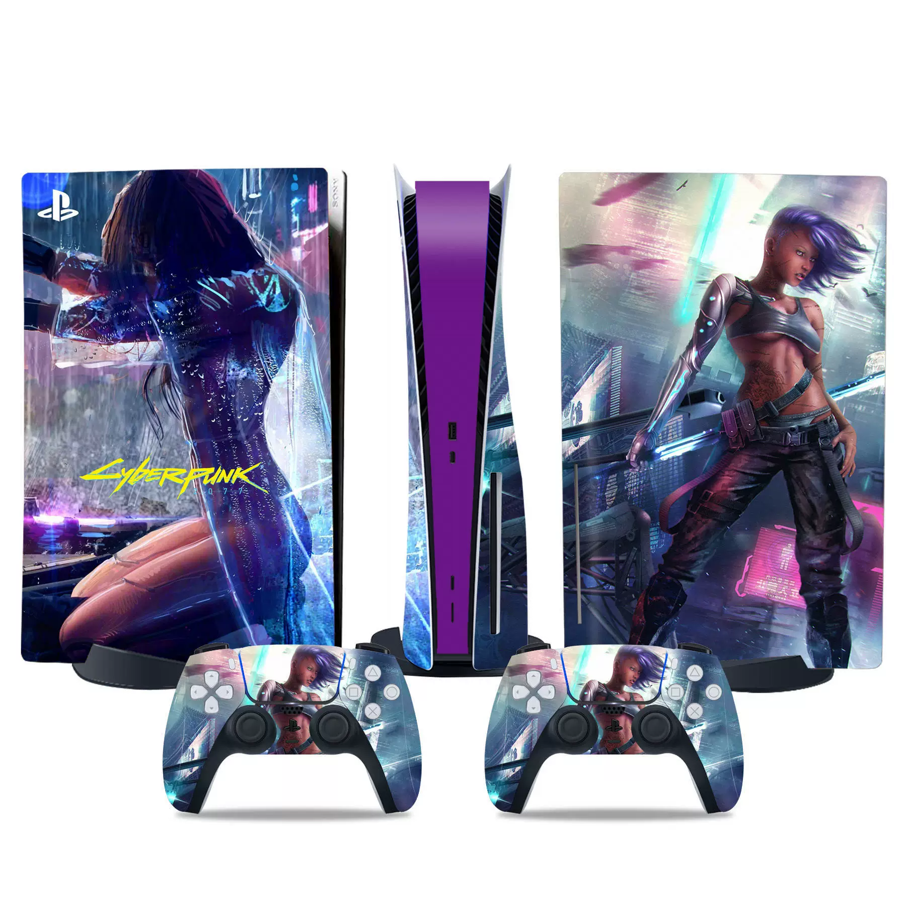 PS5 console skin, optical drive version, colorful vinyl film, removable adhesive