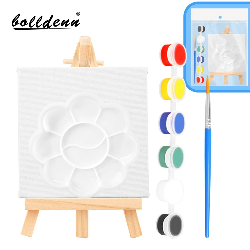 10*10 квадратная небольшая доска мини-масляная рамка цифровая картина маслом мольберт набор акриловая доска рисованной маслом