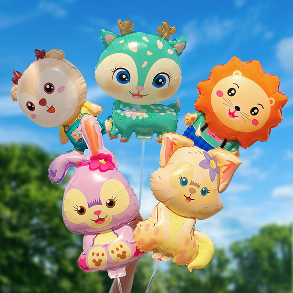 Children's Day animal clip balloon hand-held pole cartoon shape…
