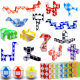 Cross-border e-commerce decompression rainbow magic ruler 24 mini magic ruler toy manufacturers selling wholesale