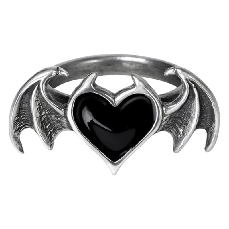 Yunjin europeo y americano transfronterizo nuevo hip hop retro amor anillo personalidad simple fresco frío estilo femenino anillo de fábrica