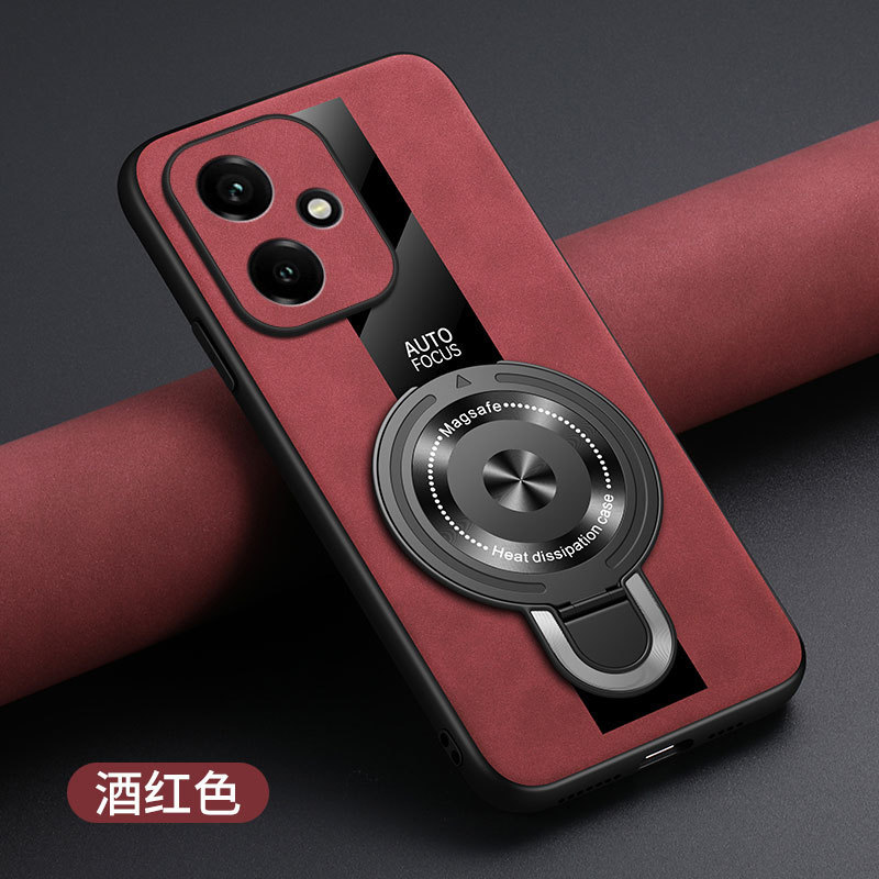 Honor 400 携帯電話ケース 400Pro 外国版羊革磁気ホルダー超薄型つや消しオールインクルーシブ落下防止に適しています|undefined