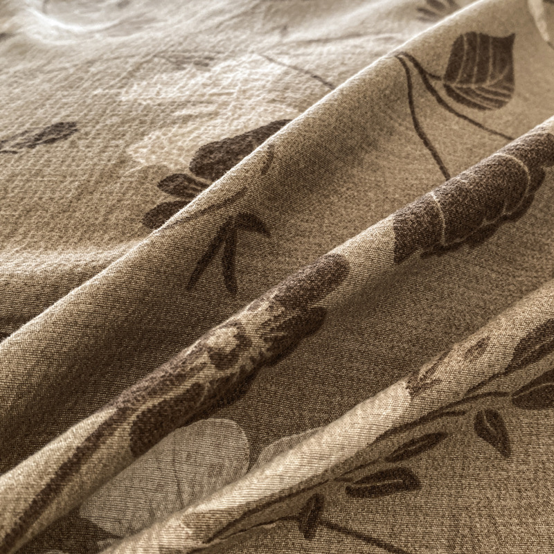 Jogo de cama vintage floral estilo boho com renda_voghion.com