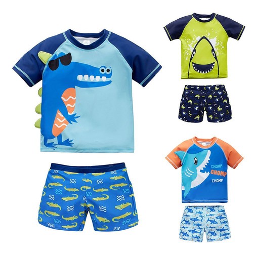 Children's one-piece swimsuit 2024 summer new shark large and medium children's hot spring swimming suit for boys and babies wholesale swimwear