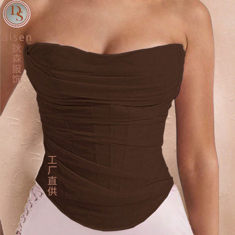 Corsé Moldeador de Malla de Nailon, Efecto Push-Up, Soporte para el Pecho, Ajustable, para Todas las Estaciones image 1