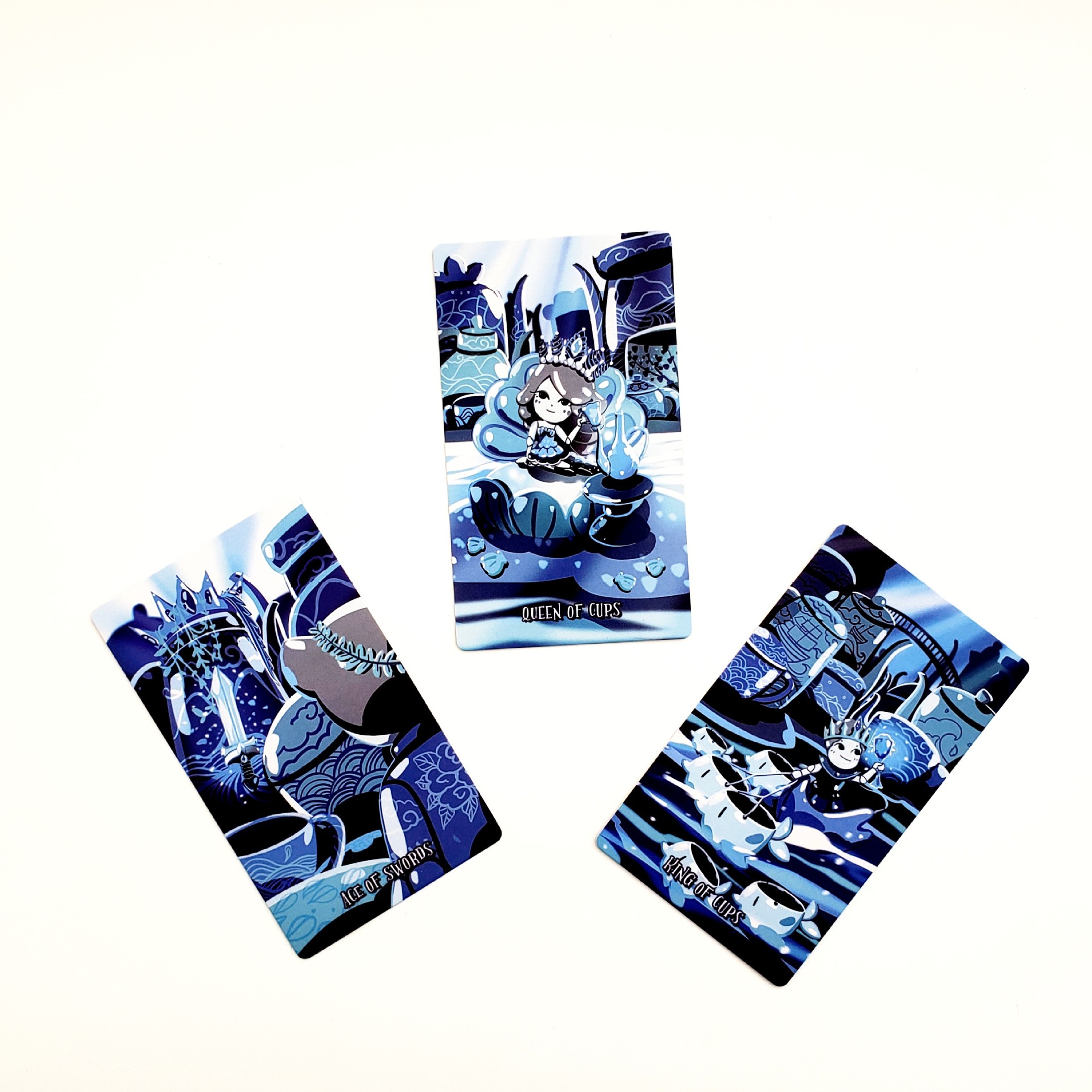 Tarot Card Game Set For Party Games - Porcelain Style Board Game_voghion.com