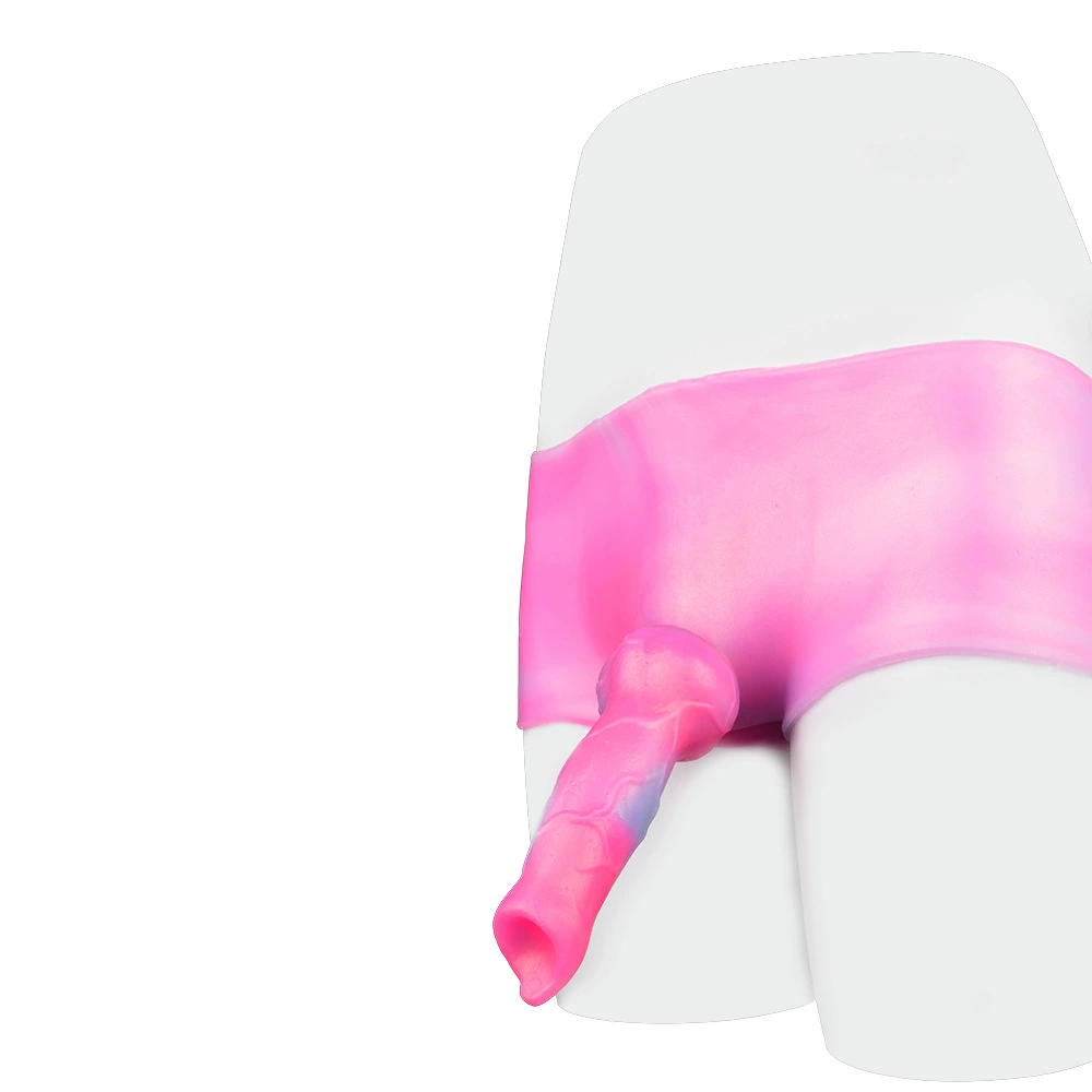 Wearable silicone dildo (FAAK), stretchable penis sleeve, soft realistic texture