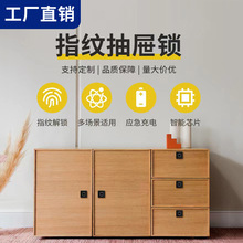 【定制】指纹抽屉锁家具办公单双开柜门鞋柜床头柜锁TypeC智能