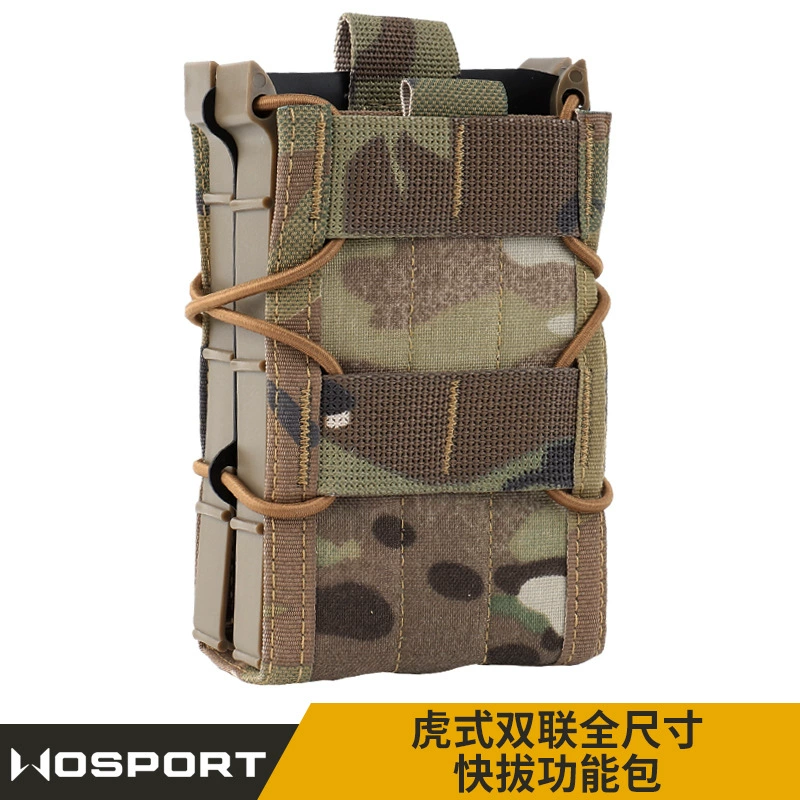 WOSPORT Tiger двойная полноразмерная камуфляжная функциональная сумка с быстрым доступом 5.56/7.62 molle двухслойная сумка для аксессуаров