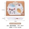 (Color Box) Cat four -grid dinner plate