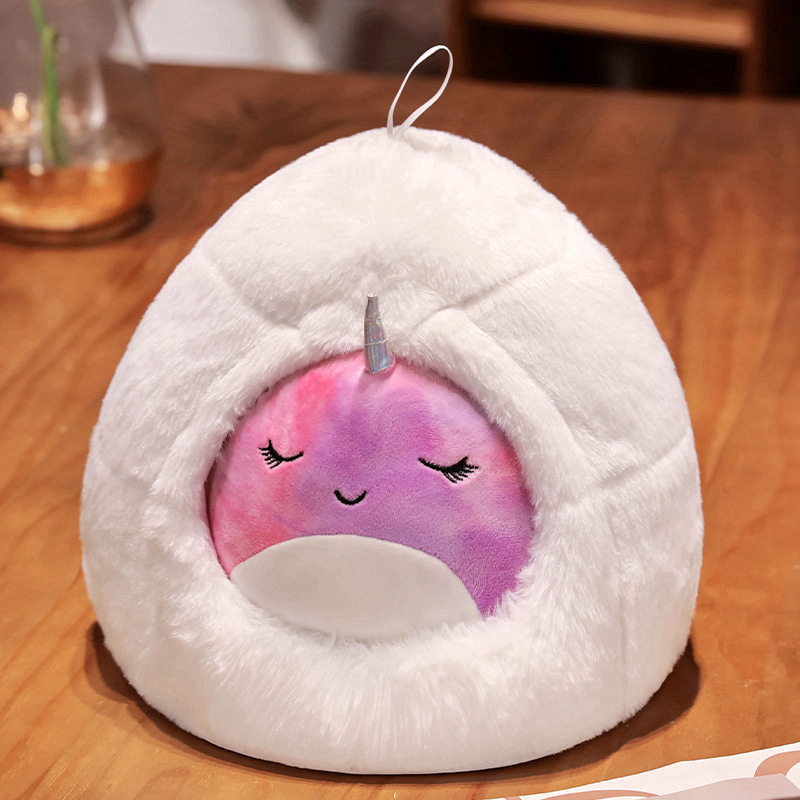 Pingüino nido muñeca juguetes de peluche lindo arco iris unicornio muñeca ballena muñeca de tela regalo para niños