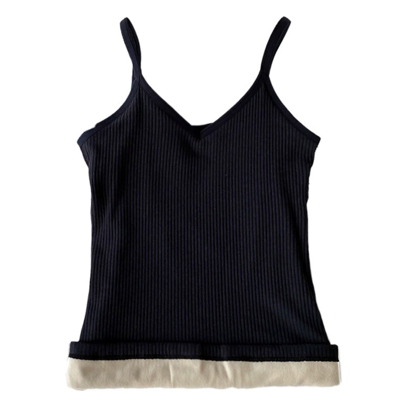 Осенне-Зимний новый теплый жилет, Женский утолщенный на флисовой подкладке, без рукавов, облегающий внутренний базовый студенческий холодный женский