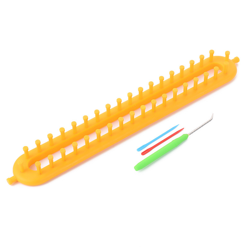 Hecho a mano DIY lana tejida bufanda artefacto sombrero bufanda suéter Castillo densa diente máquina de tejer crochet herramienta de tejer