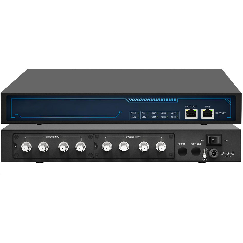 IP调制器 DVBS2输入IP输出 酒店数字电视前端电视系统 监控设备