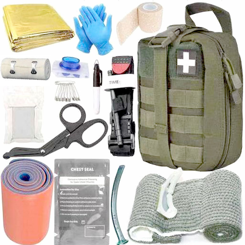 急救挂包户外旅行便携急救包molle附件包EMT贴片IFAK救生橙色