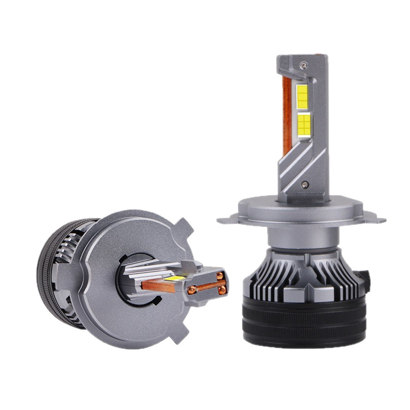 Q7 tres tubos de cobre del automóvil LED delantero H7 luz blanca 180W luz alta y baja ultra brillante H11 luz láser delantera